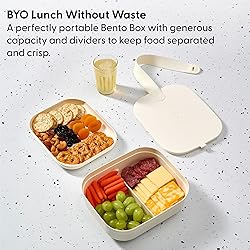 W&P Porter Bento Lunch Box, 3 Compartment Bento Box