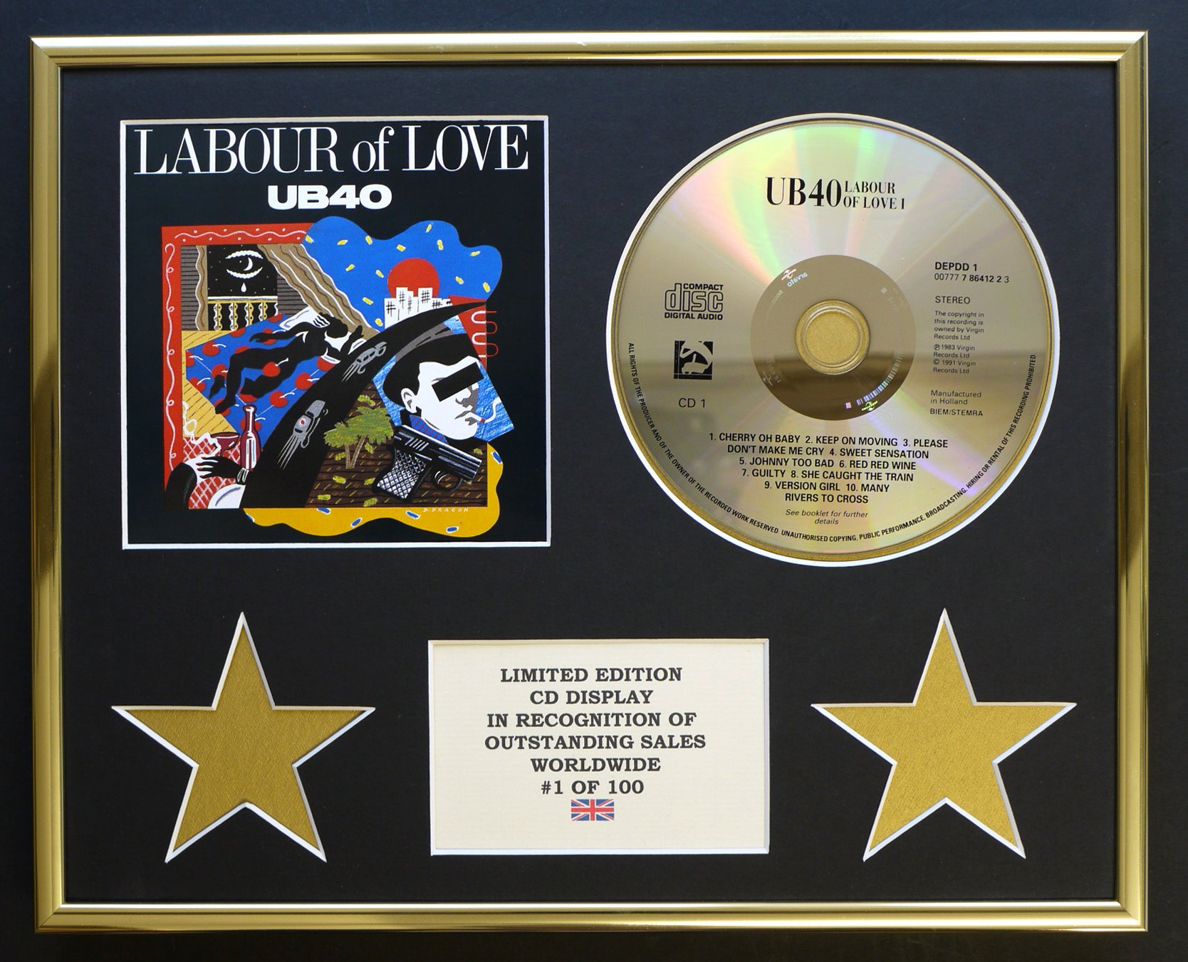 UB40/CD DISPLAY/LIMITED EDITION/LABOUR OF LOVE