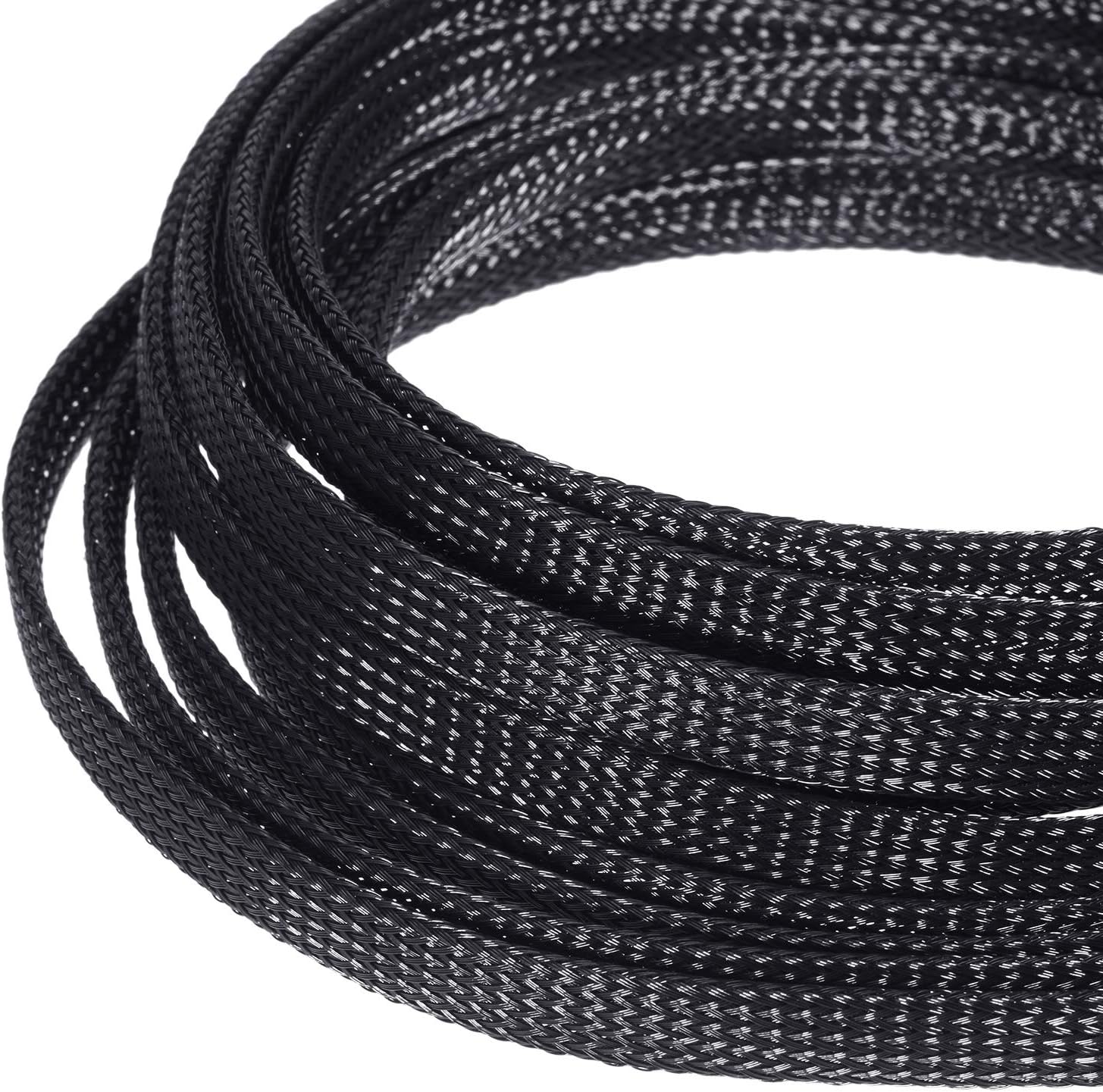 Boao 50 ft PET Expandable Braided Cable Sleeve - Image 5