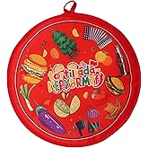 Tortilla Warmers, Premium Insulated Fabric Pouch, Tortilla Holder, Keeps Tacos, Naan, Pizza Warm (1 PACK, Orange)