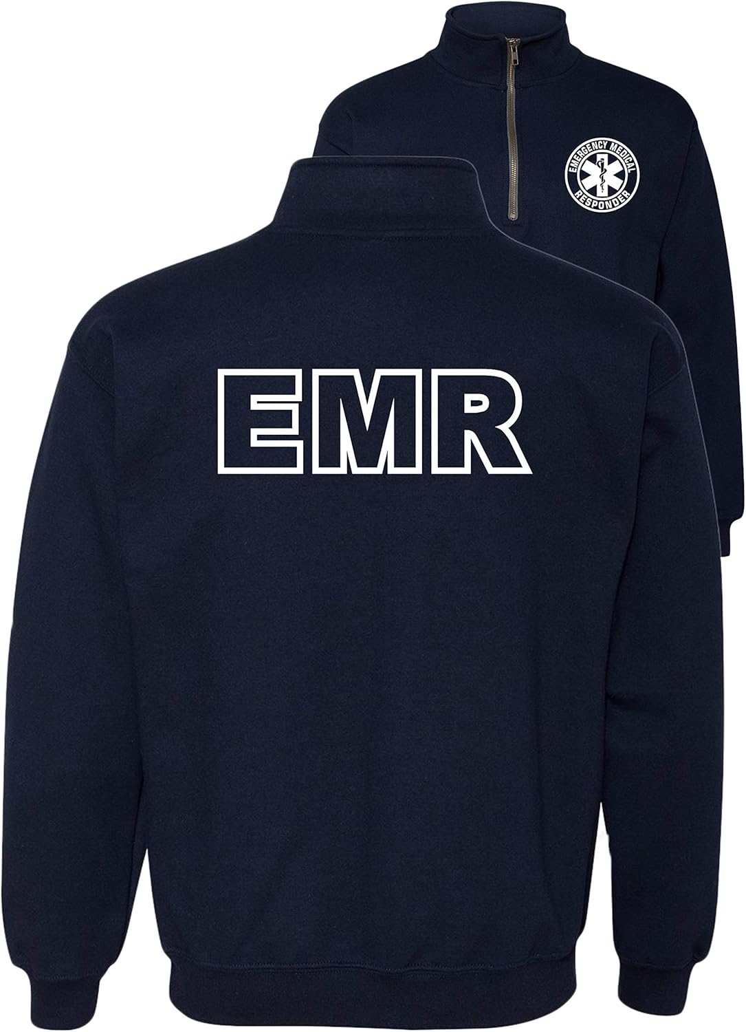 navy quarter zip pullover