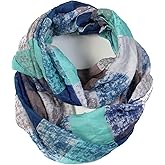 Scarfand's Mixed Colors Oil Paint Versatile Lightweight Fashion Infinity Scarves Head Wrap
