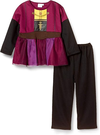 Amazon ディズニー パジャマセット ディズニー アナと雪の女王 アナ ドレス風なりきりパジャマ パジャマ 通販