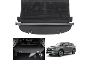 AUTOMIIM Extra Storage Net Cargo Cover for Mazda CX5 2017-2023 2024 2025 Accessories Retractable Trunk Cover for Mazda CX-5 Security Shield Shade Cover No Gap