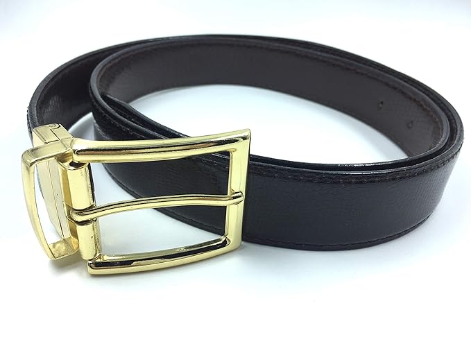 black belt gold buckle mens