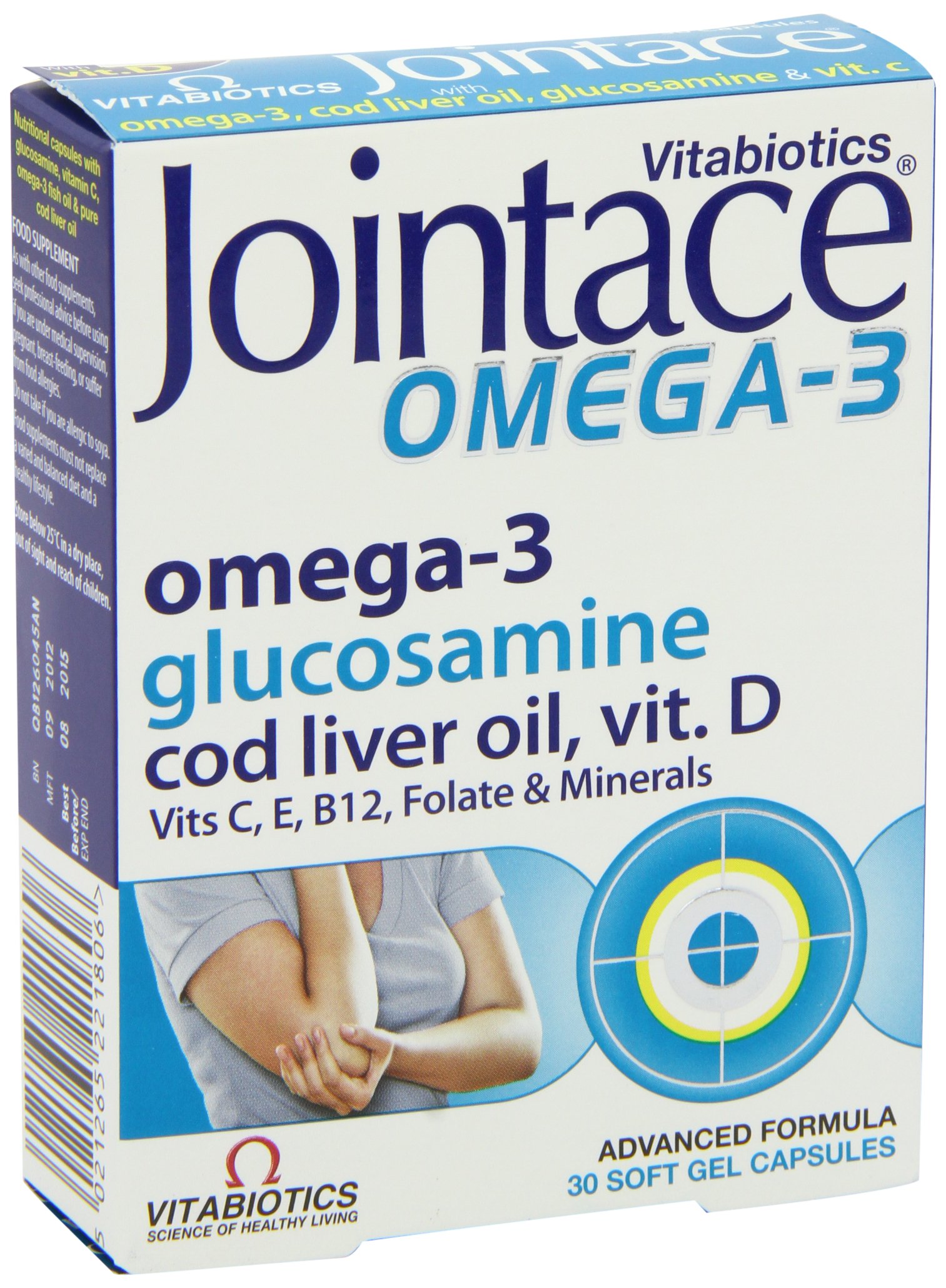 Vitabiotics Jointace Omega 3 Cod Liver Oil Glucosamine 30 Soft Gel Capsules Buy Online in UAE