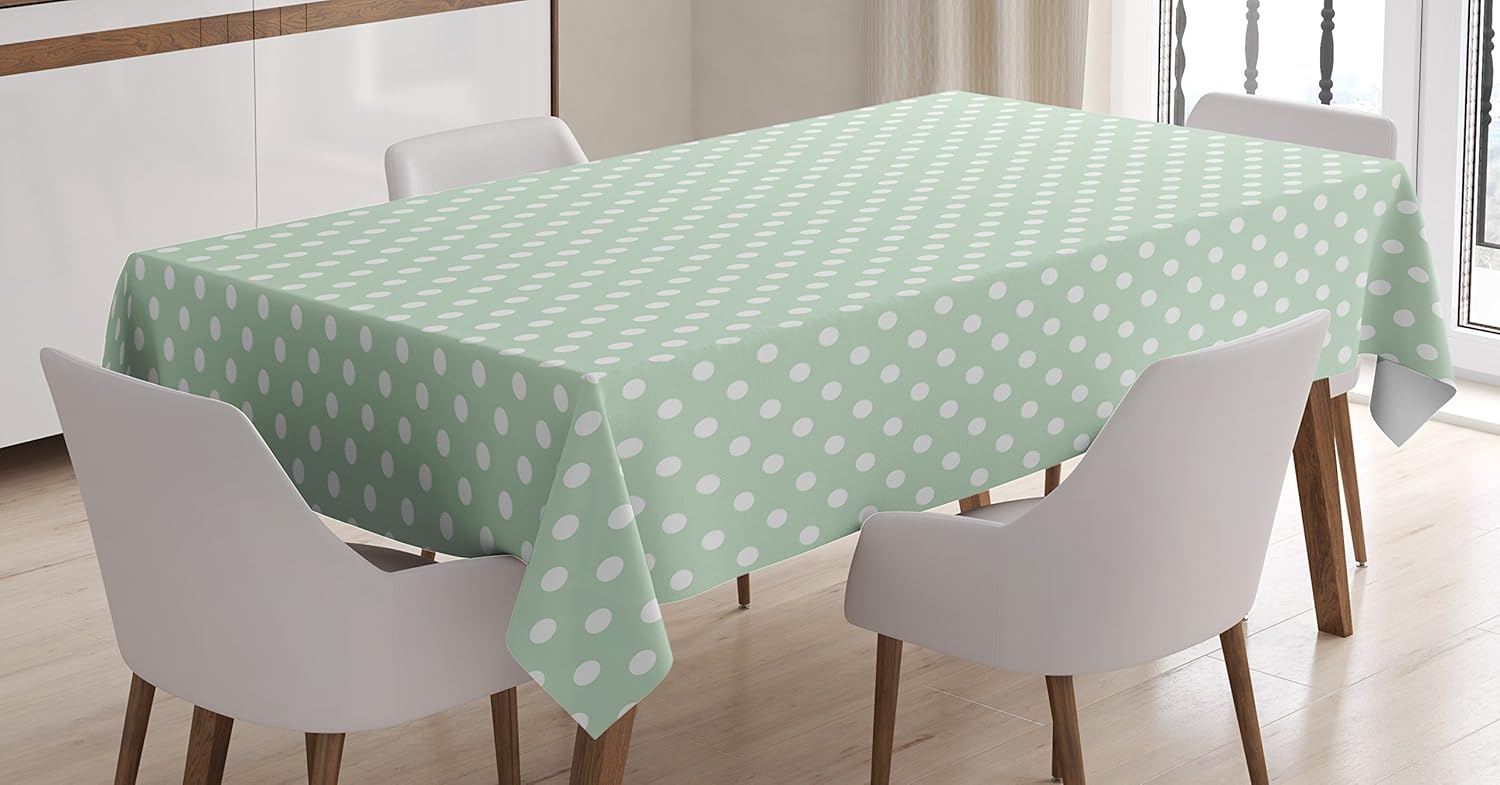 Best 70 inch round mint green table cloth