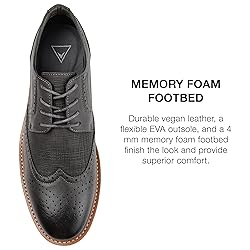 Vance Co. Men's Warrick Tru Comfort Foam Wingtip