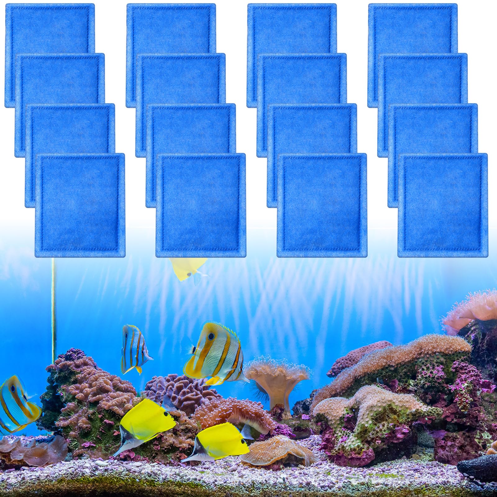 Photo 1 of Preboun 16 Pcs Aquarium Filter Cartridge Compatible with AquaTech EZ Change #3 Fish Tank Filter Cartridge Compatible with AquaTech 30-60/20-40 Gallon Fish Tank Power Replacement