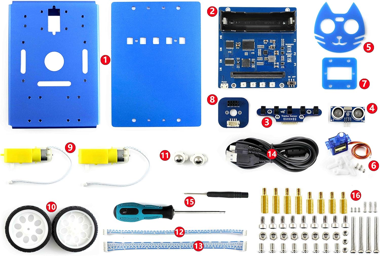2wd obstacle avoiding robot