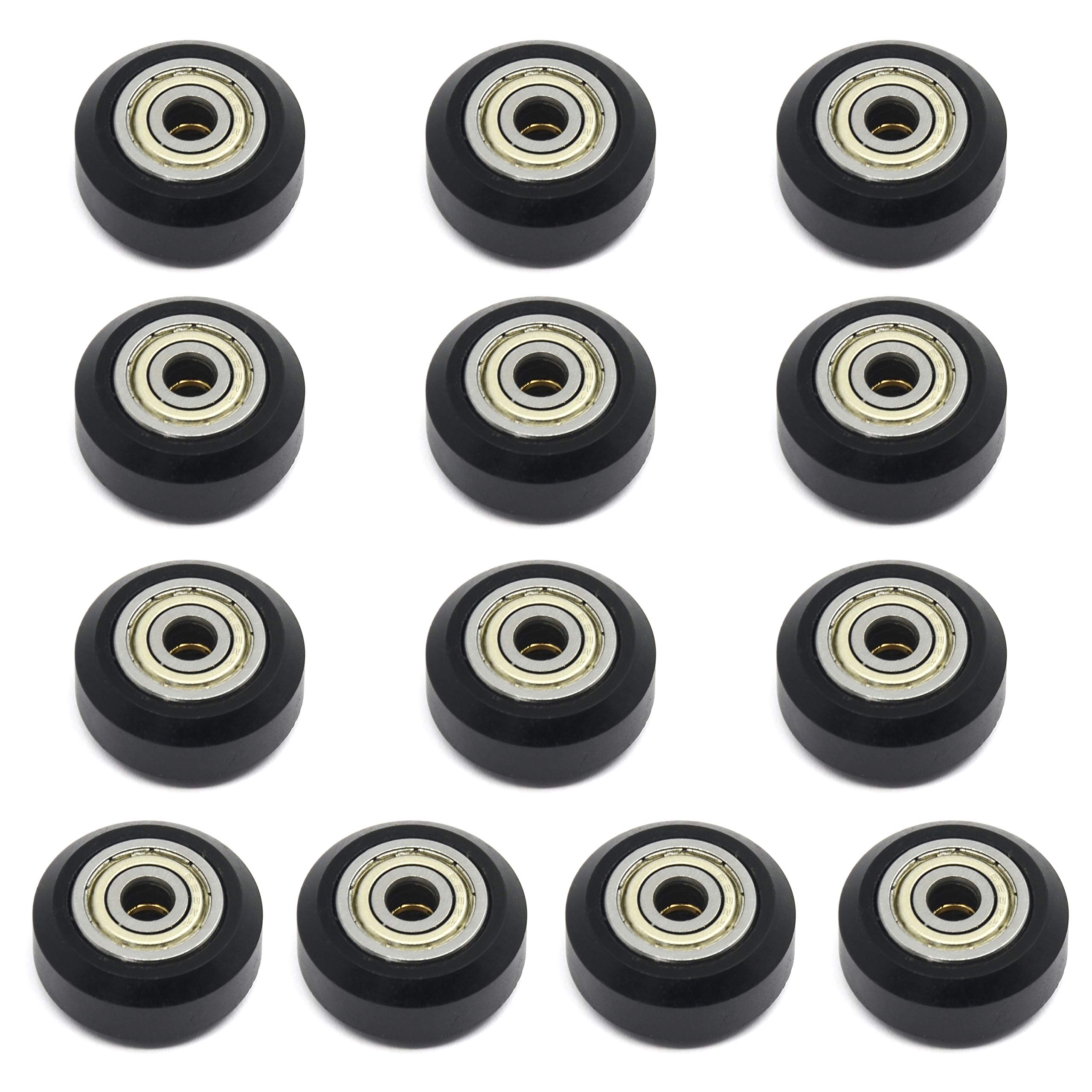 Befenybay 13PCS 2020V Polyoxymethylene Wheel Big Plastic Pulley Wheel with Bearing for 3D Printer