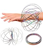 Anillo Mágico De Acero Inoxidable | Juguete Anti-estrés Brazo Giratorio Pulsera Espiral Regalo Original