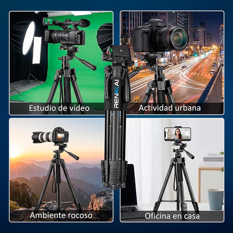 TRIPODE Premium + Borsa per il trasporto + Supporto per cellulare + Telecomando per foto — foto 2 di 7