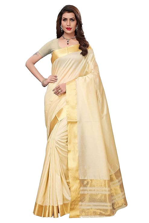 Art Silk with blouse piece Saree