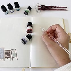 Joi-Fun Glass Dip Pen and Ink Set, Glass