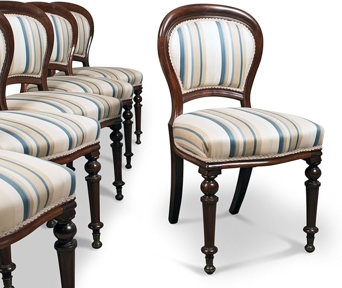 London Fine Antiques Set de Seis sillas de Comedor, Inglés Antiguo