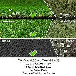 Weidear Artificial Turf Grass 3 ft x 5