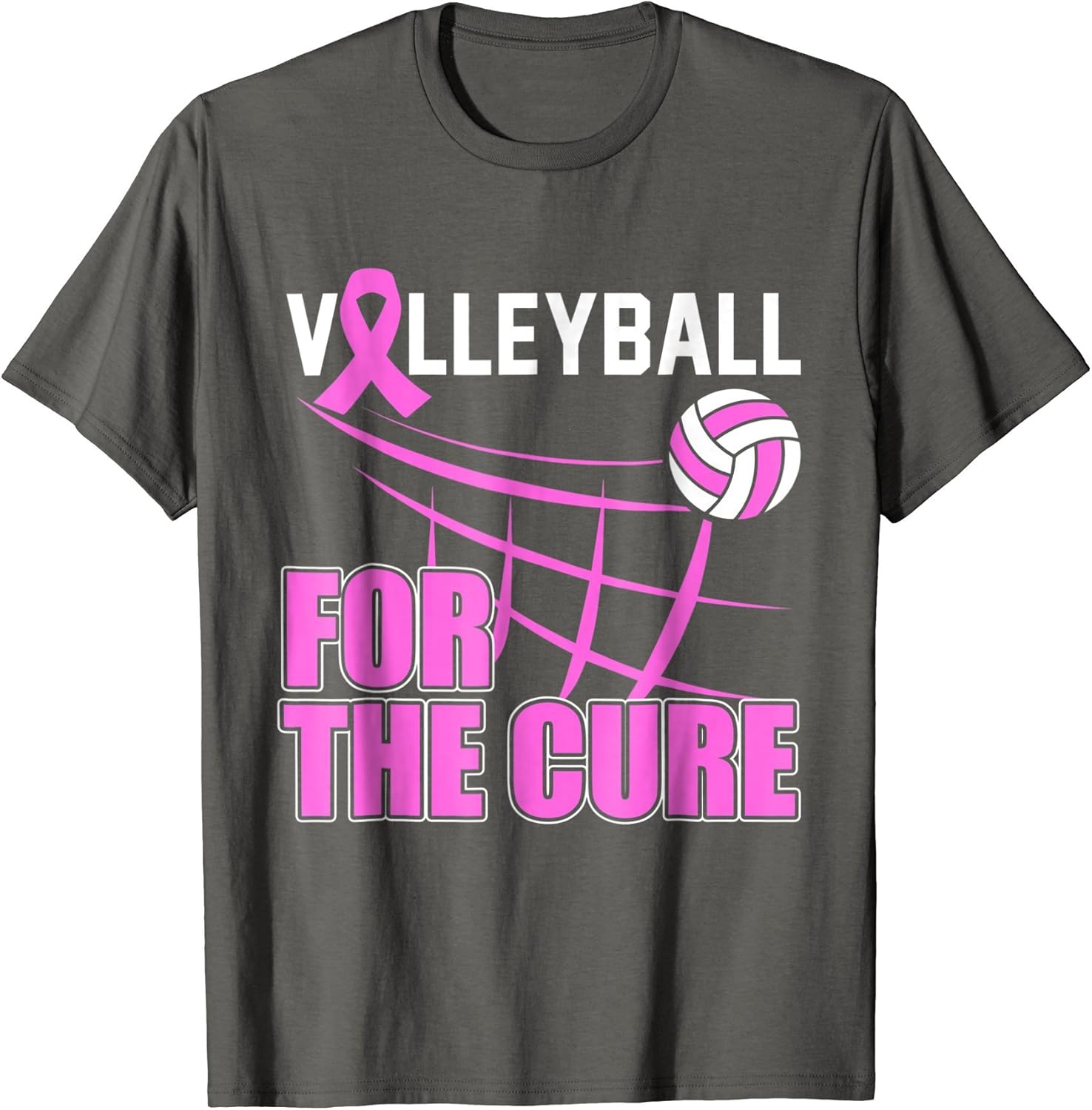 Breast Cancer Awareness Volleyball For The Cure Gift T
