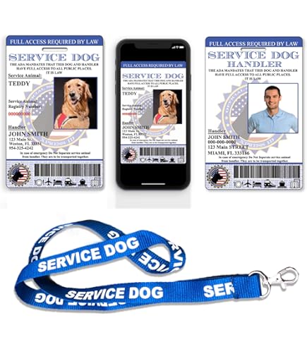Amazon.com: XpressID Holographic Custom Service Search and Rescue Dog ID  Card with Photo - Includes Handler Information