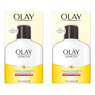 Buy Face Moisturizer By Olay Complete Lotion All Day Moisturizer With Spf 15 For Normal Skin 6 Fl Oz Pack Of 2 Online In Belgium B001g7pmya