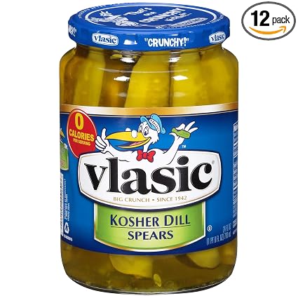 Vlasic pickles kosher dill spears (054100000606)