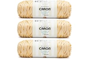 Caron Simply Soft Speckle Honeycobmb Yarn - 3 Pack of 5oz/141g - Acrylic - #4 Worsted (Medium) - 235 Yards - Knitting & Crochet