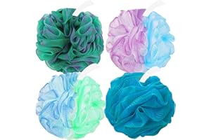 Amazerbst loofah,4 Pack Shower loofah loofah Sponge,50g Bath Sponge Body Scrubber for Women and Men