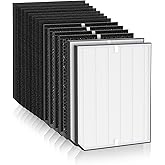 Airloria 2000 Replacement Filters Compatible with Air Doctor 2000 Series Air Purifier, fits Model 2000, 2000i, 2 Premium Filter + 4 Activated Carbon Filter and 8 Pre-Filters