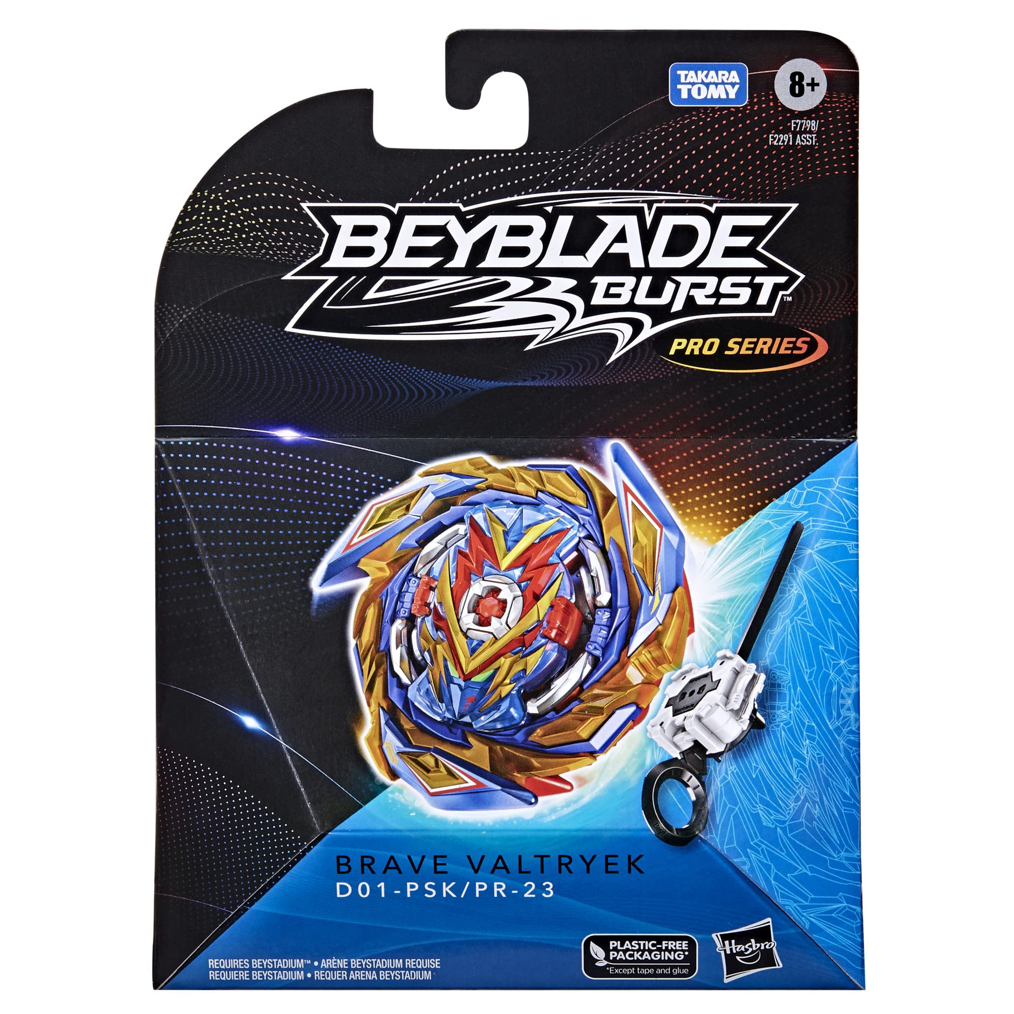 Beyblade Burst Pro Series Brave Valtryek Spinning Top Starter Pack, Attack Type Battling Game Top, Toy for Kids Ages 8 and Up
