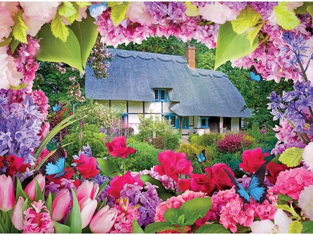Summer Cottage, A 500 Piece Jigsaw Puzzle by Lafayette Puzzle Factory