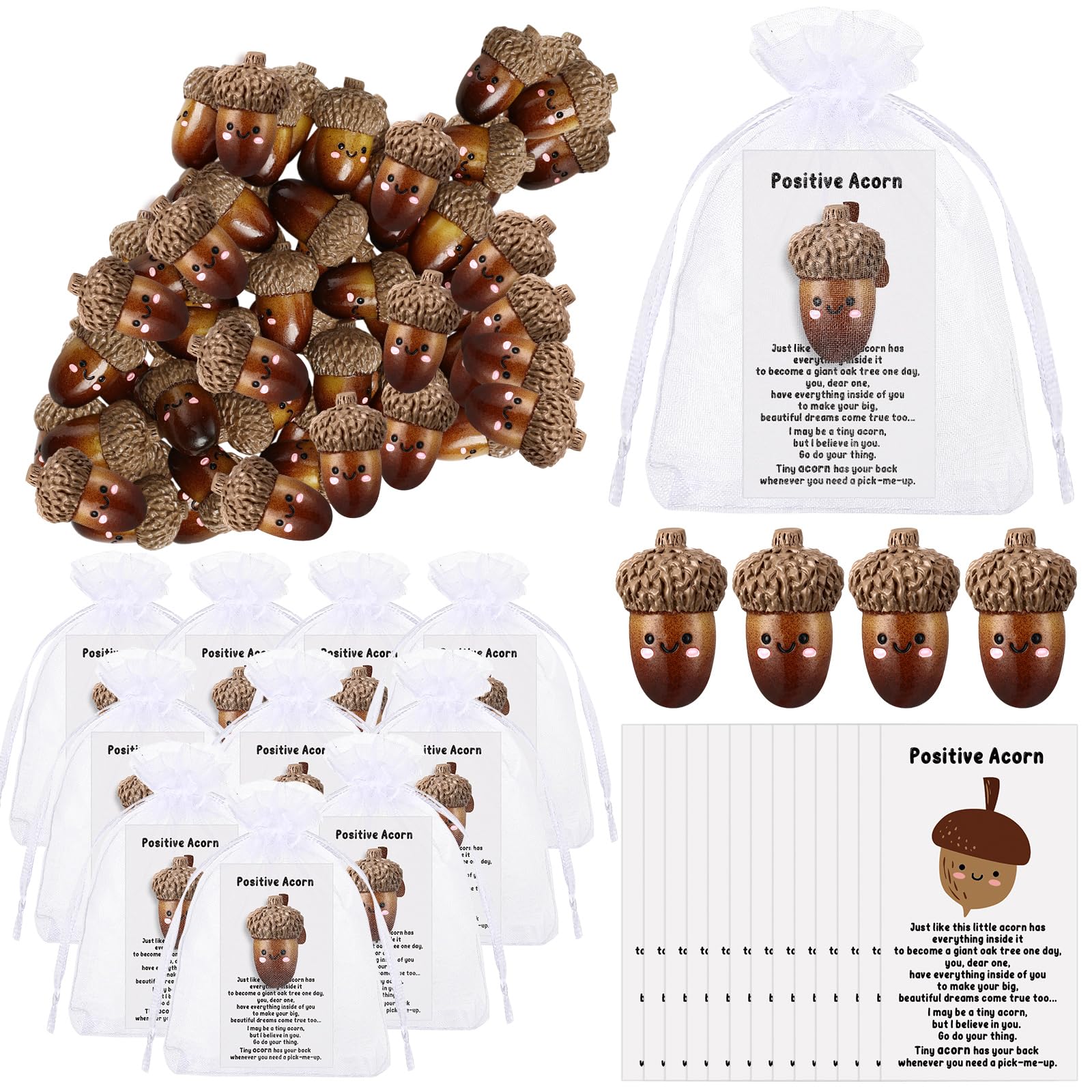 Huwena 100 Set Thanksgiving Gift Bulk for Coworker Employee Fall ...