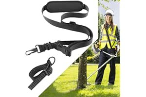 FIEIL Weed Trimmer Shoulder Strap, Trimmer Strap for Neoprene Thick Padded Wrap, Easy to Remove, Brush Cutter Harness Compatible with String Trimmer, Leaf Blower & Snow Blowers (Supple)