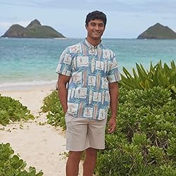 Reyn Spooner Men's Surf History Button Front