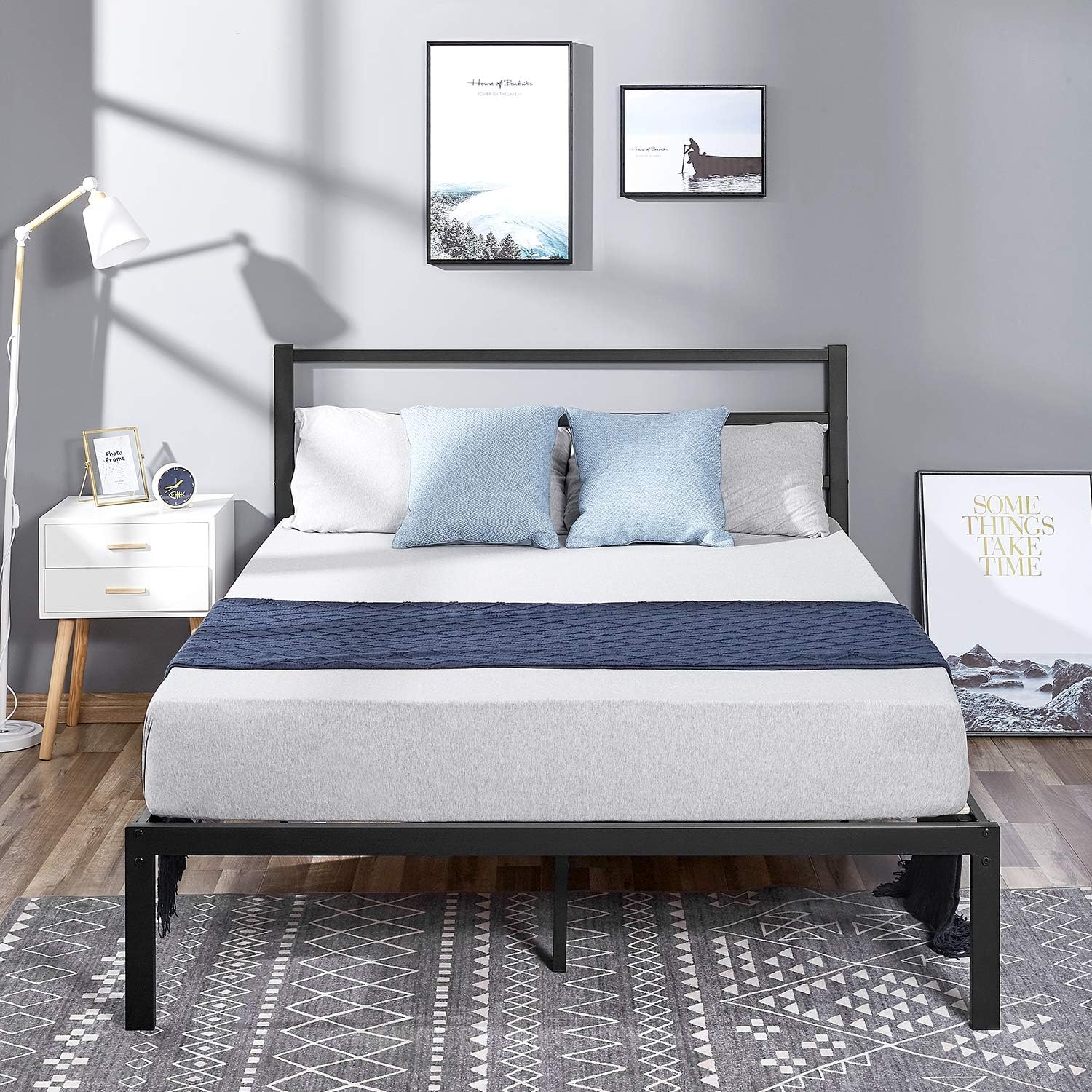 Best queen panel bed frame that requires box spring