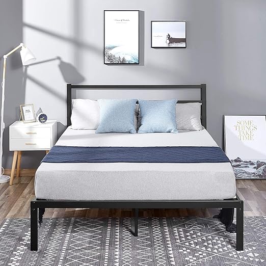 Amazon.com: Kealive Marco de cama con cabecero, somier de ...