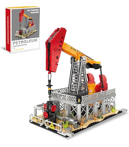Amazon.com: ILIEMOC City Gas Station Building JJ9221 Set, 666pcs