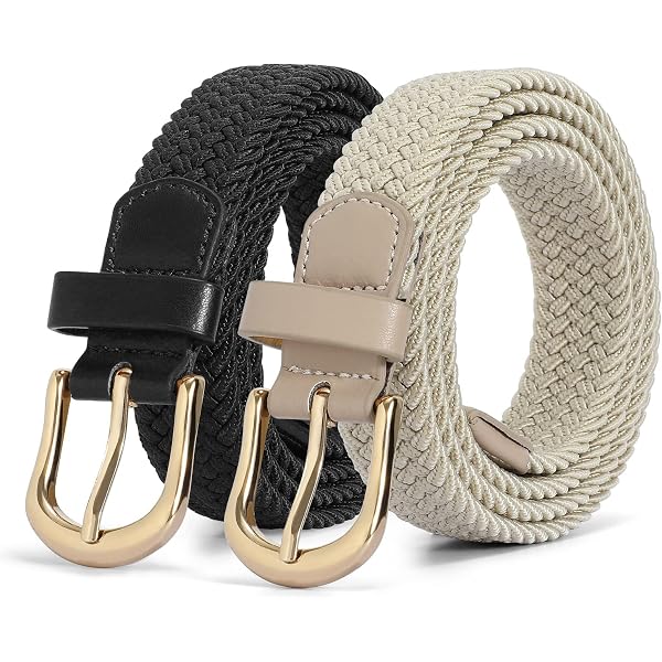 1985 3 Pcs Elastic Stretch Woven Belt With Classical Colors For Jeans 3 pcs Elastic Stretch Woven Belt with Classical Colors for  main image 2