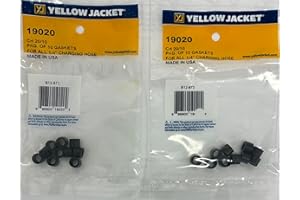 GENERIC (2-10 Packs) Replacement for Yellow Jacket 19020 Replacement Gaskets 1/4" Charging Hoses - Made in USA