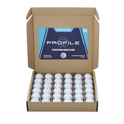 WILSON Profile Distance Golf Ball 36 Pack