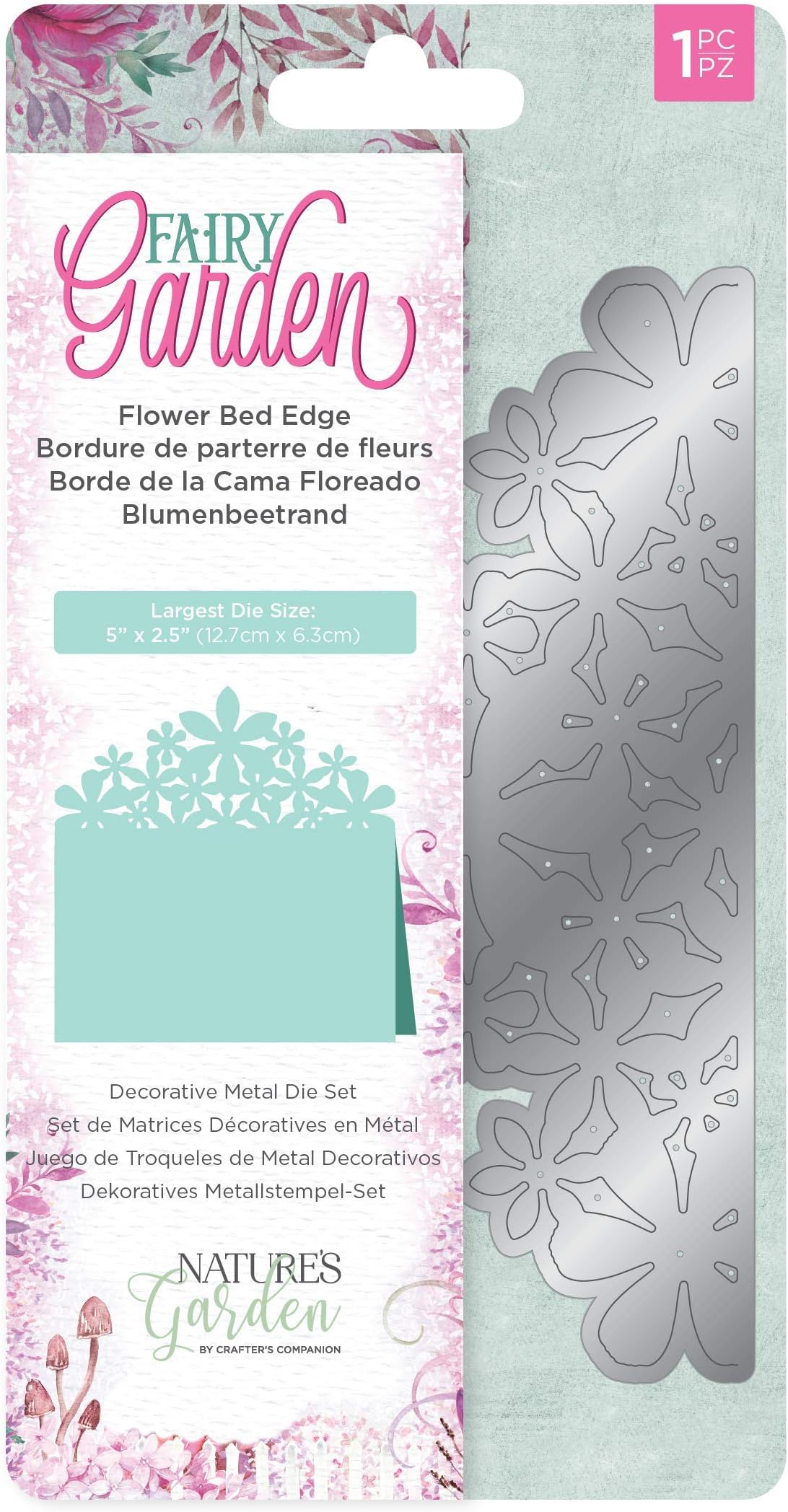 Natures Garden Crafter's Companion Fairy Garden-Metal Die-Flower Bed Edge, Various