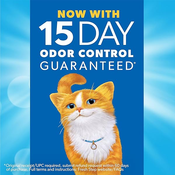 FRESH STEP ADVANCED SIMPLY UNSCENTED CLUMPING LITTER, FRESH STEP UNSCENTED CAT LITTER FIGHTS ODOR ON CONTACT, 18.5 LB. BOX