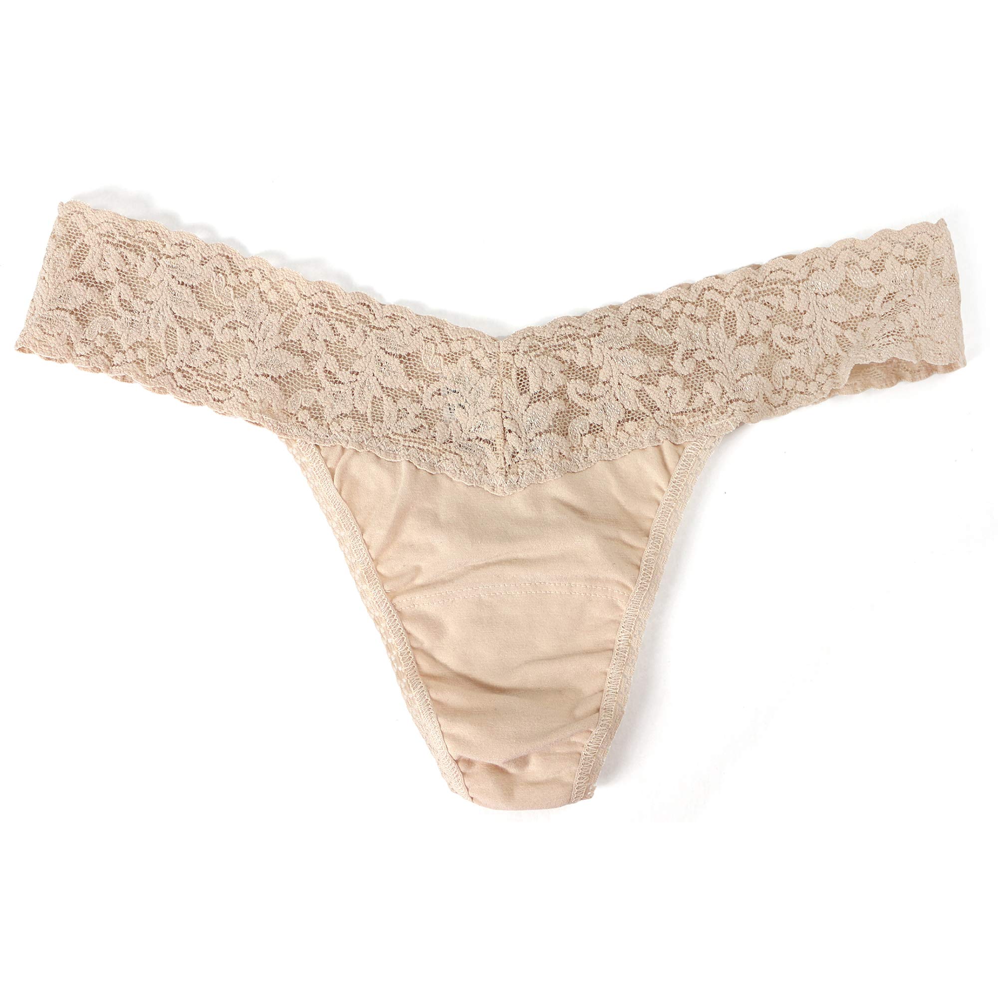 hanky panky Supima Cotton Low Rise Thongs for Women | Lacy Lingerie, Cotton Panties | One Size (4-14) | 3 or 5 pack
