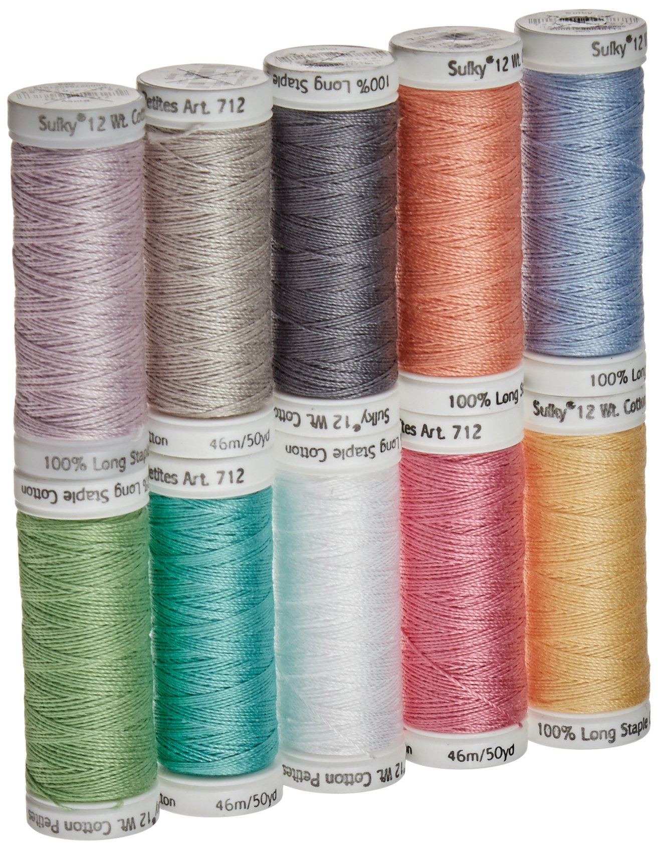 Sulky CrossroaDS Cotton Petites 12 Weight Spring Collection, Acrylic, Multicolour