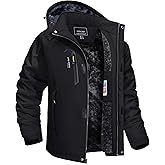 TACVASEN Winter Jacket Men's Water-Resistant Fleece Jacket Snow Ski Jacket Military Tactical Jacket Coat Parka Hood Raincoat