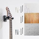 Sondery Guitar Hanger Wall Mount 3 Pack Auto Lock Adjustable Hook Holder view 4