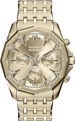 Relógio Masculino Stinger de 46MM em Aço Inoxidável em tom dourado, DZ4707