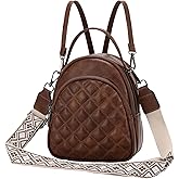 VX VONXURY Mini Backpack Purse,Women's Fashion Convertible Shoulder Bag with Guitar Strap