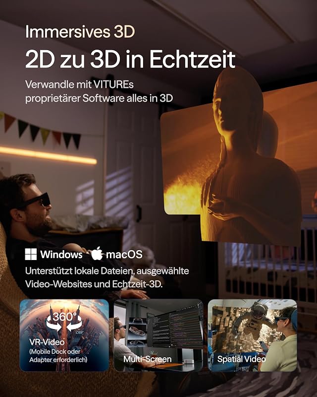 Pro 2 XR/AR-Brillen – UltraClarity 3.0 120 Hz, 1600 Nits, 50° FOV — Foto 8 von 8