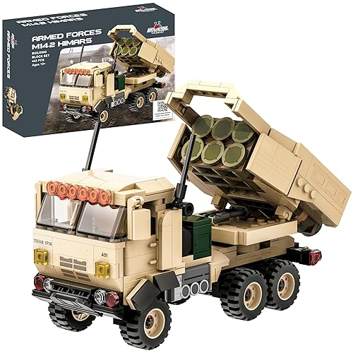 APOSTROPHE Games M142 HIMARS Building Block Set - 443 Pcs - Armed Forces, Military Building Toy Set - Toy for Kids 10 to Adult - High Mobility Artillery Rocket System
