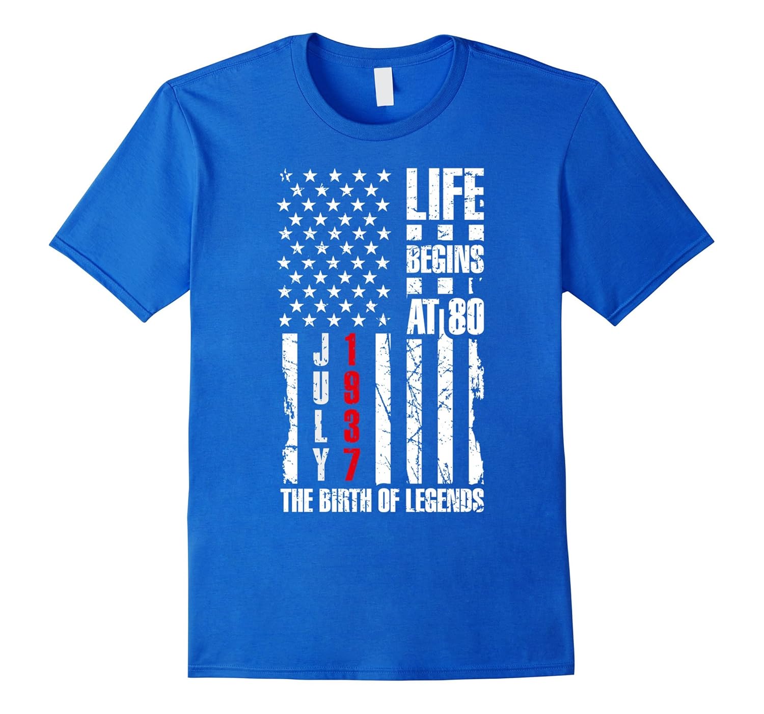 Drive Begins 80th Birthday T-Shirt Age 80 for Born in 1937
